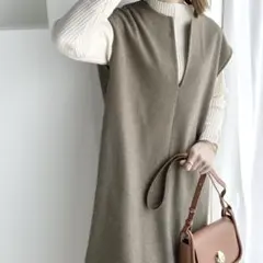 新品ニットロング丈ワンピース