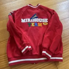 ミキハウス MIKIHOUSE ジップアップ トレーナー ブルゾン 120 赤のサムネイル