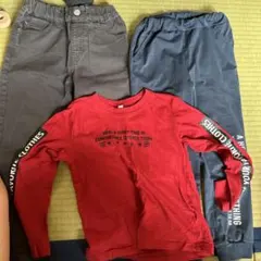 キッズ服 3点セット 長袖Tシャツ ロングパンツ　ブリーズのサムネイル