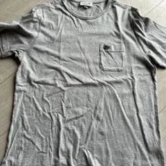 本日限定価格☆美品☆LACOSTE グレー Tシャツ Mサイズ ポケット付き