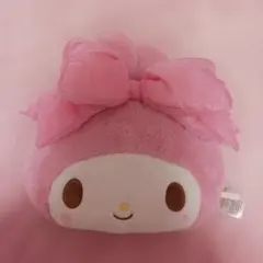 マイメロディ My Melody リボン姫 クッション ピンク フェイス