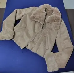 ファージャケット　ROYAL PARTY　ベージュ Mサイズ