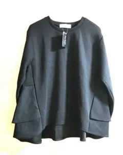 未使用‼️FreePeople 後部フリル ゆったり トップス ブラック L