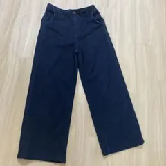 しまむら　ワイドデニムパンツ