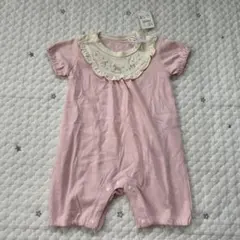 【6629】80cm ロンパース　女の子　ピンク　新品
