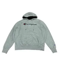 Champion グレー パーカー フード付き
