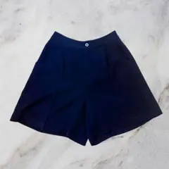 00's vintage ネイビー タックショートパンツ y2k カジュアル