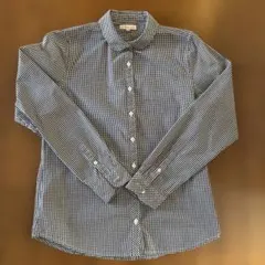 earth music&ecology ギンガムチェック長袖シャツ M