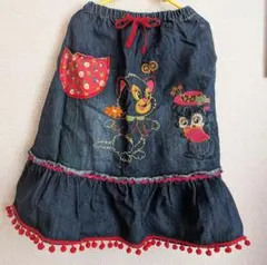 cherich デニム刺繍フリルスカートのサムネイル