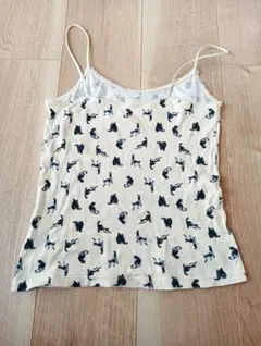 UNIQLO × PAUL & JOE キャミソール Sサイズ 猫柄 レース付き