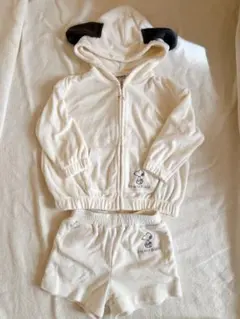 ジェラートピケ キッズ スヌーピーセットアップ サイズ90-100 (