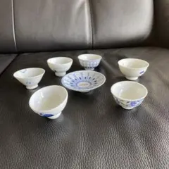 骨董酒器　筒型盃　明治　3種 骨董酒器 筒型盃 明治 3種