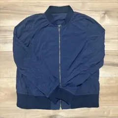 ネイビー ボンバージャケット ブルゾンのサムネイル