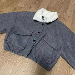 ボアカラー クロップドジャケット SONA アウター　130 140