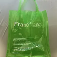 Francfranc グリーン トートバッグ 370mm x 410mm