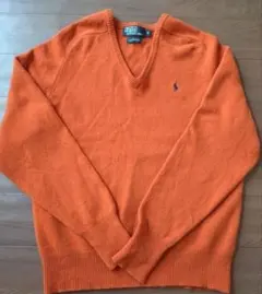 オレンジ ニット