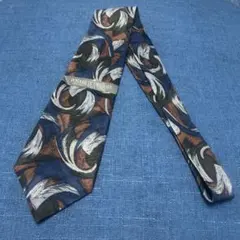 【訳あり】波模様 ネクタイ ポリエステル