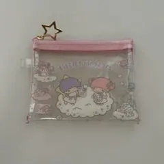サンリオ リトルツインスターズ キキララ ミニクリアポーチ わたあめ