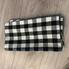 黒チェック　生地