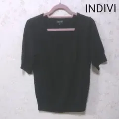 美品 INDIVI トップス 半袖ニット
