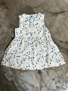 PETIT BATEAU ドット柄 ワンピース 12m