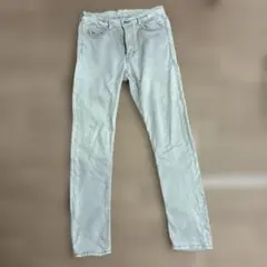 H &M 170サイズ　Sサイズ　メンズ スキニーデニムパンツ ライトグレーのサムネイル