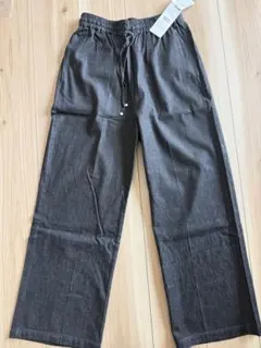 新品未使用タグ付き‼️ライトデニムドロストセンターフレアパンツ