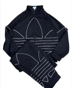 【アディダス】希少 adidas トレフォイル ジャージ セットアップ XL