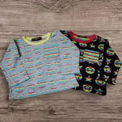 80cm　トップス　おまとめ売り　ロンT　長袖カットソー　双子