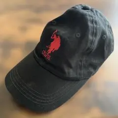 USPA 黒キャップ 3の刺繍入り