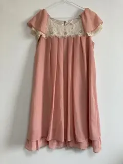 Feroux フェルゥ レース ワンピース 2way 異素材　フォーマルM 姫系