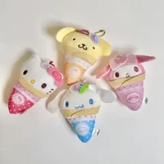 4種セット♡サンリオキャラクターズ クレープおくるみマスコット