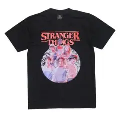 ストレンジャーシングス　メンズTシャツ Lサイズ　tsr0614bl