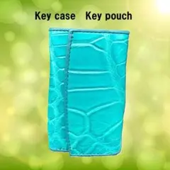 断捨離価格　受注生産品　本物クロコ　シャム　クロコダイル　キーケース EG