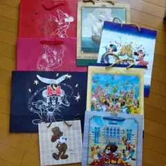 【未使用】ディズニー◆手提げ紙袋◆7枚セット【レアあり】