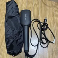 SALONIA ブラシ型ヘアアイロン 収納袋付き