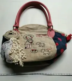 一点物　ハンドバッグ　森ガール　カーリング