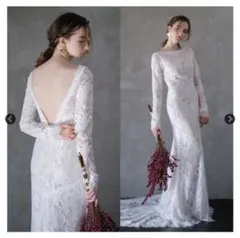 ドレスプロダクション　前撮り　ブライダル　結婚式　ウェディングドレス　レース　S