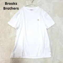 Brooks Brothers メンズ ホワイト 半袖 Tシャツ コットン