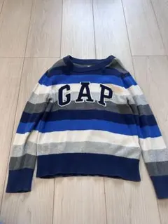 GAP KIDS セーター 5-6Y 青グレー