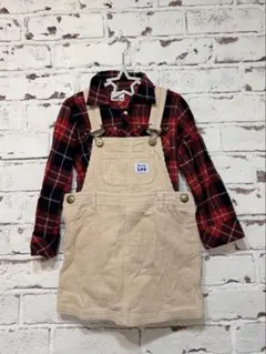 Lee コーデュロイジャンバースカート 110㎝