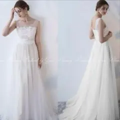 ウェデングドレス レース チュール 二次会 結婚式