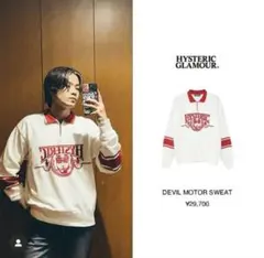 【新品最安値】コムドットやまと着用 ヒステリックグラマー襟付きスウェット
