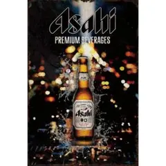 新品 ブリキ看板AsahiアサヒスーパードライPREMIUM BEVERAGES