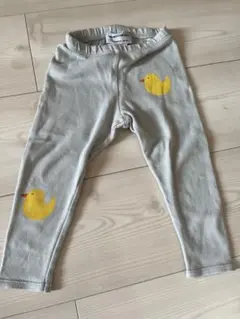BOBO CHOSES グレー アヒルプリント パンツ 12ヶ月