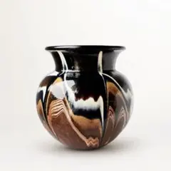 ○中国石湾虞公窯伝統手製陶芸品 壺 敦煌 天女 飛天 文様 工芸品 骨董