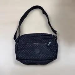 フェイラー ハイジ ショルダーバッグ 黒 ゴールド金具 くまチャーム