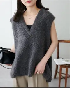 ディスコート　ライトフェザーヤーンチュニックベスト