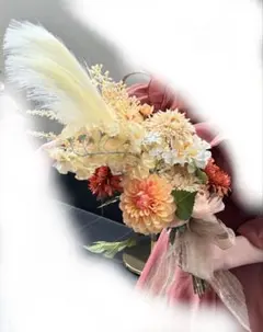 アーティシャルフラワー ウェディングブーケ ブートニア 造花