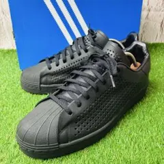 【極美品】adidas SUPERSTAR コアブラック 厚底 天然皮革 28